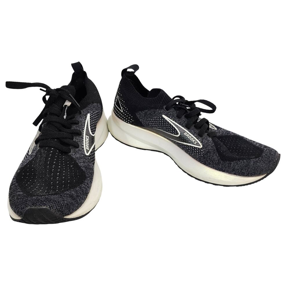 Brooks Womens Levitate StealthFit 5 Running Shoes Black Grey Size 7.5 Medium B